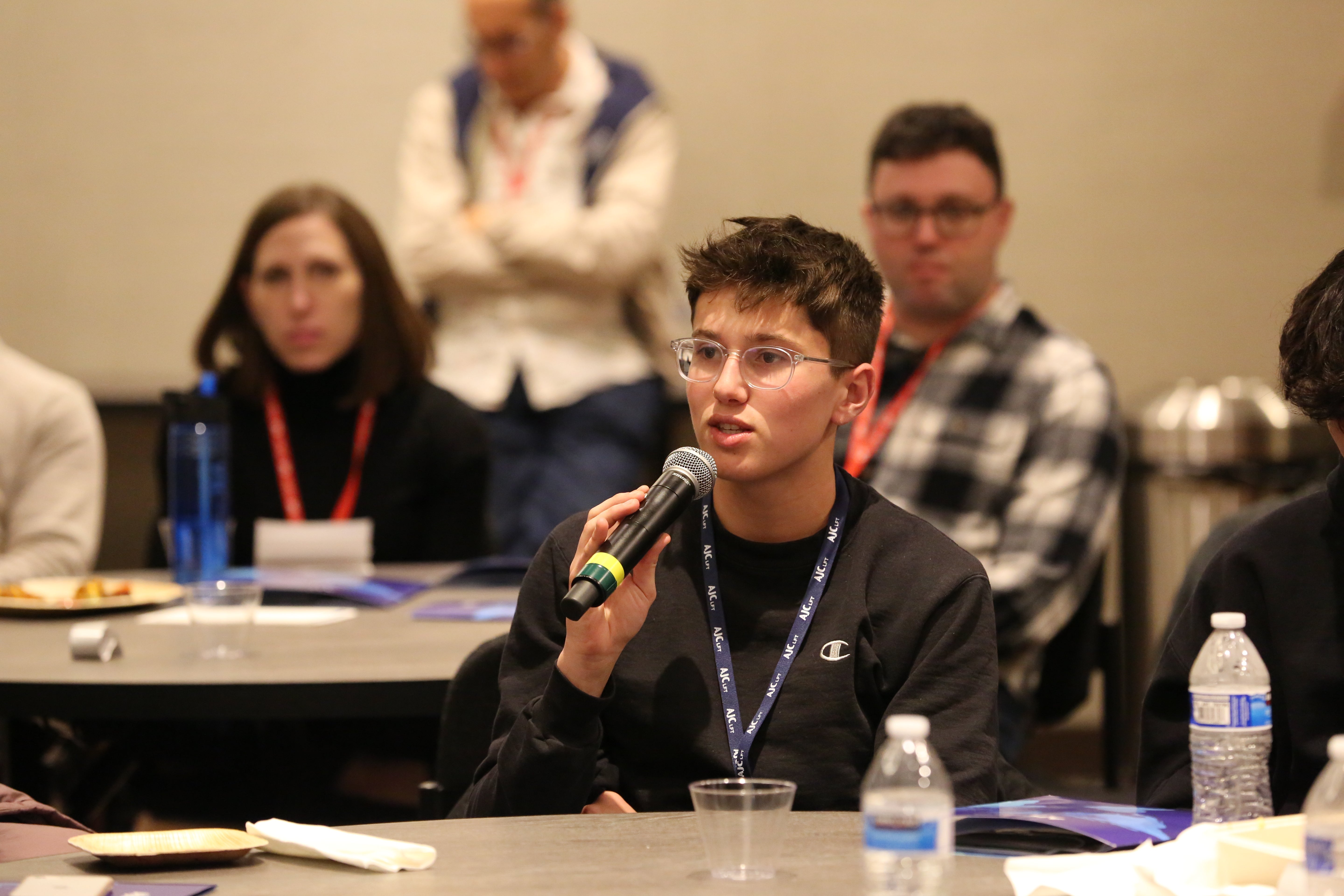 LFT student posing a question at the 2023 Lewis Family LFT Advocacy Fly In