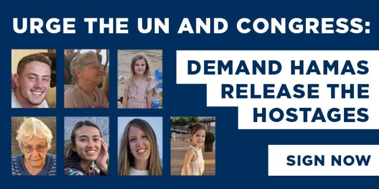 Urge the UN and all governments - demand Hamas release the hostages sign now