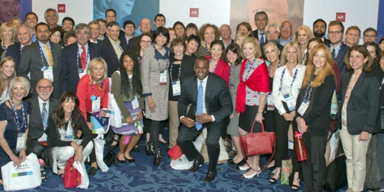 Members of AJC Atlanta at AJC Global Forum 2017 with Atlanta Mayor Kasim Reed