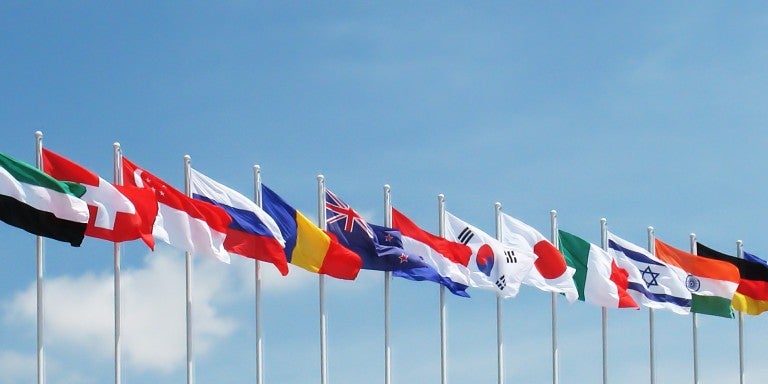 Photo of world flags