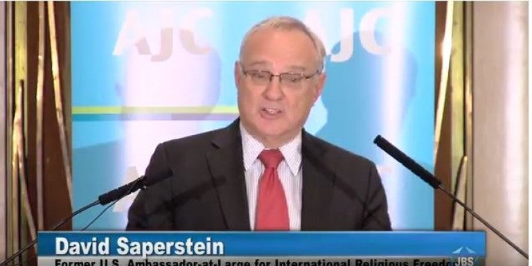 Photo of Rabbi David Saperstein at Larchmont Temple October 18th