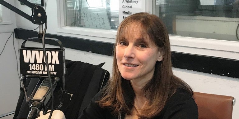 Photo of Liz Schonfeld appearing on AJC Live -  Jewish Film Festival Preview Show 