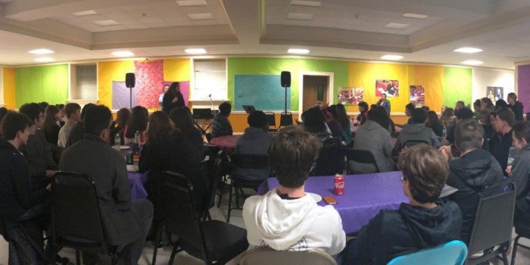 Photo of Dena Dubofsky at Maplewood event