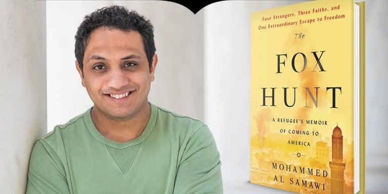 Photo of Mohammed Al Samawi and his book, Fox Hunt - AJC Live