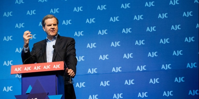 Photo of AJC CEO David Harris at AJC Global Forum 2018 in Israel