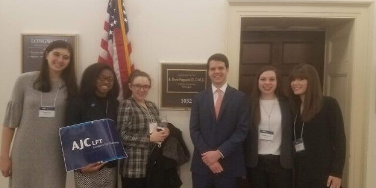 LFT students meet at the office of Georgia Congressman Drew Ferguson.