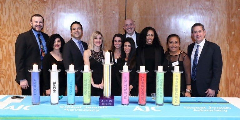 AJC Los Angeles staff at 2019 Hanukkah Celebration