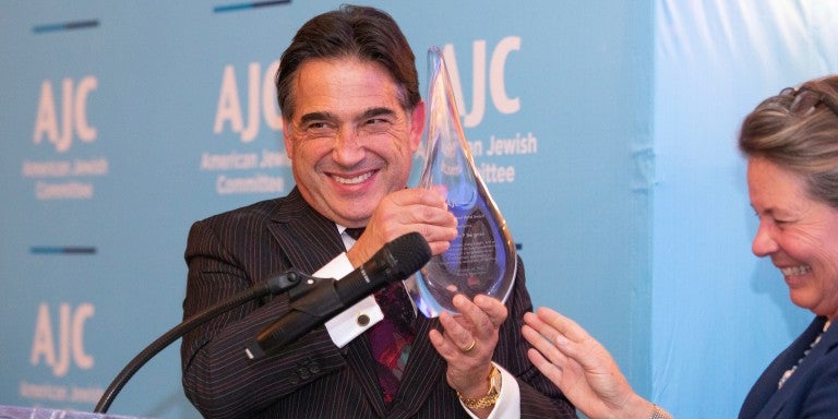 Matthew P. Bergman Receiving the Judge Learned Hand Award
