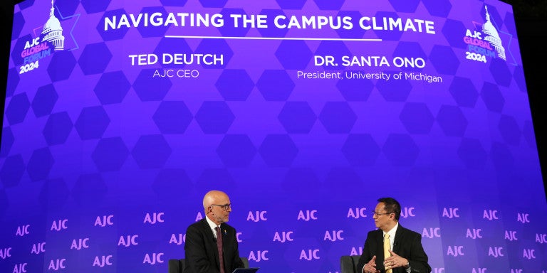Ted Deutch and Santa Ono at AKC Global Forum 2024