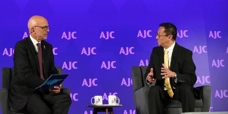 AJC CEO Ted Deutch, UM President Santa Ono Tackle Campus Antisemitism