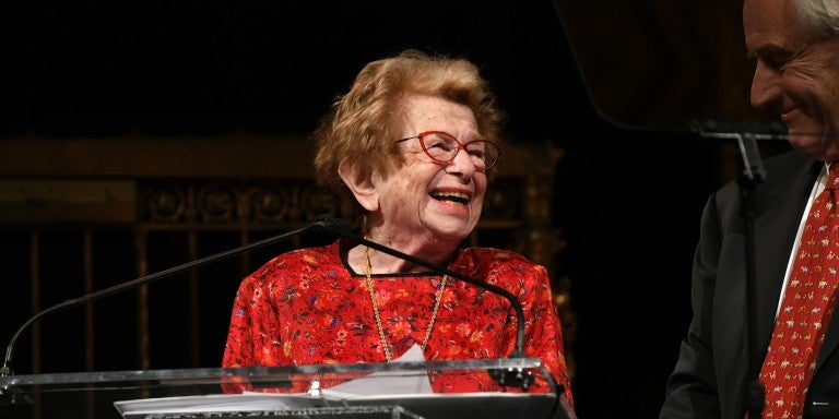Dr. Ruth at the Radio Hall of Fame