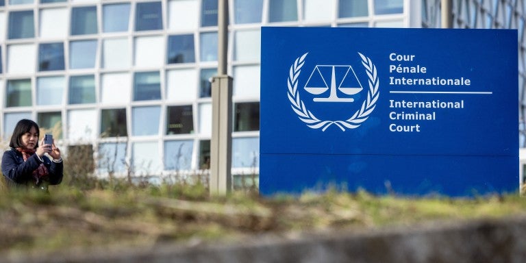 The International Criminal Court (ICC) building is pictured on November 21, 2024 in The Hague. 