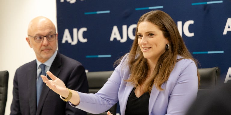 AJC CEO Ted Deutch and Tal-Or Cohen Montemayor, CEO of CyberWell Formalize Partnership to Combat Online Antisemitism