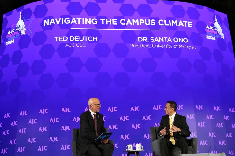 Ted Deutch and Santa Ono at AKC Global Forum 2024