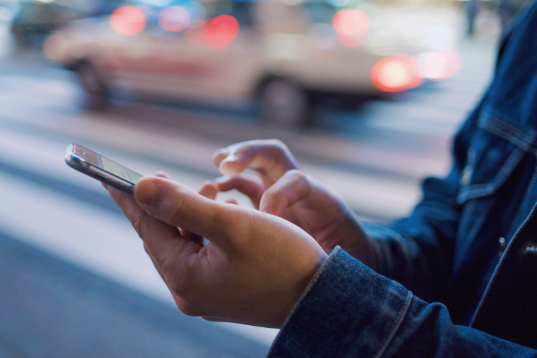 Person using their phone