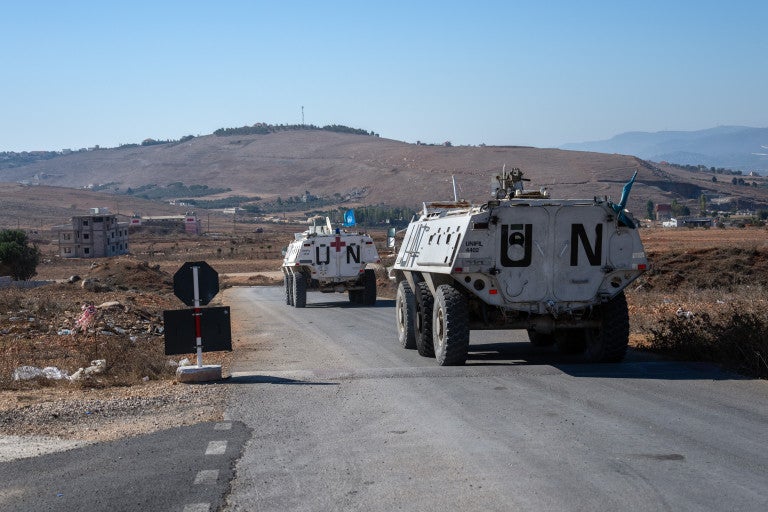 UNIFIL personnel carriers