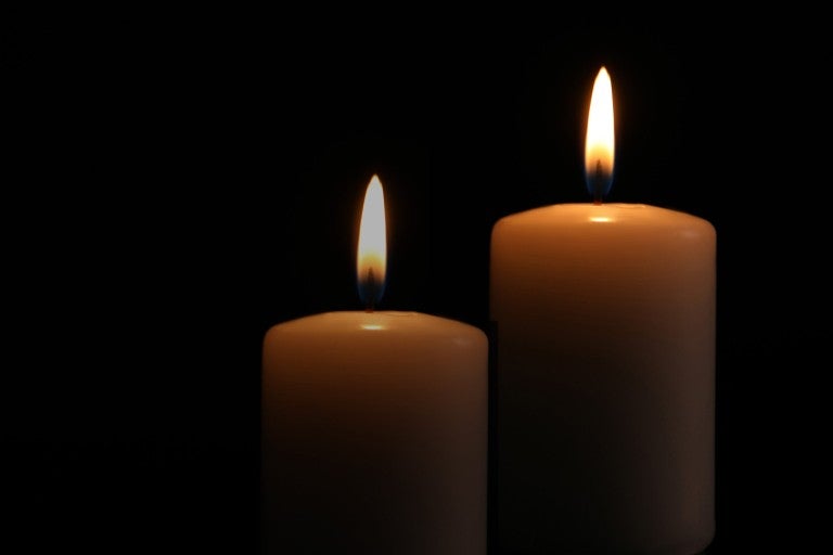 Candles burning