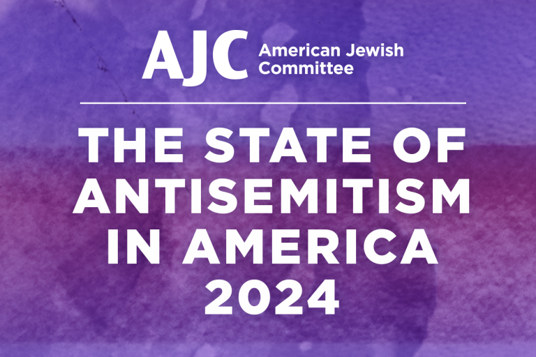 AJC American Jewish Committee: The State of Antisemitism in America 2024