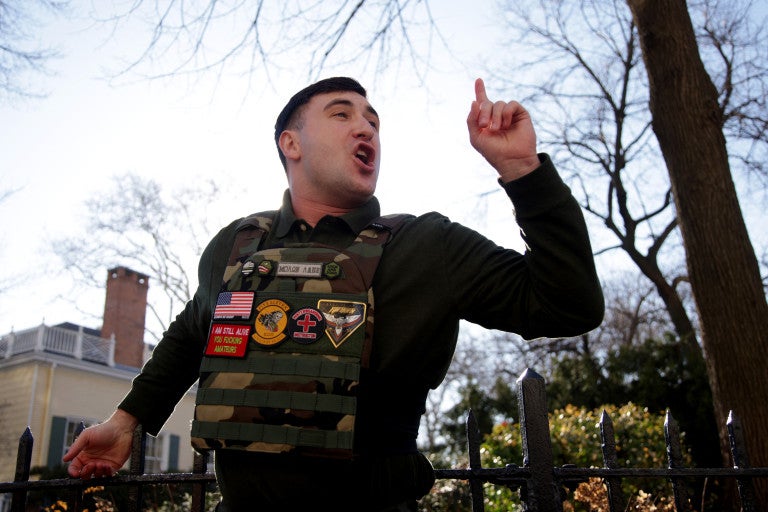 Far-right influencer Jake Lang