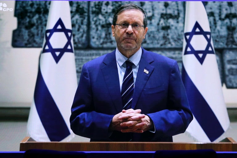 Israeli President Isaac Herzog
