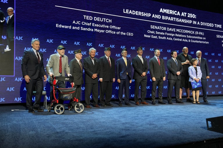 Jewish American veterans being honored at AJC Global Forum