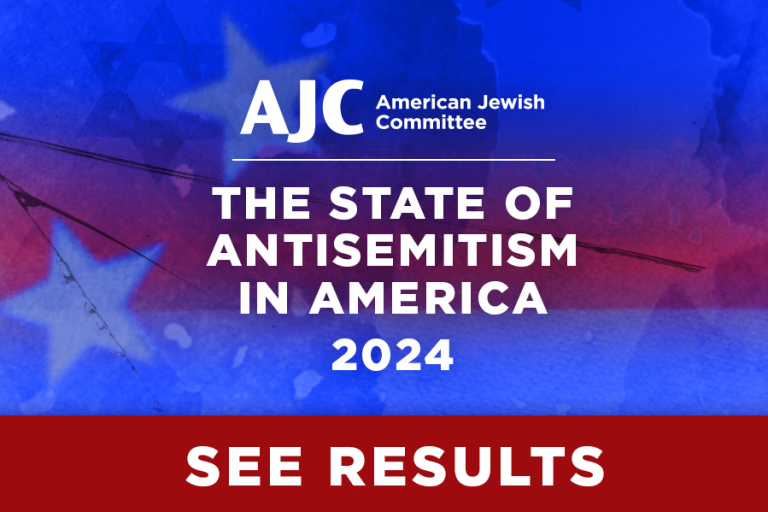 AJC-American Jewish Committee - The State of Antisemitism in America Report 2024 See Results
