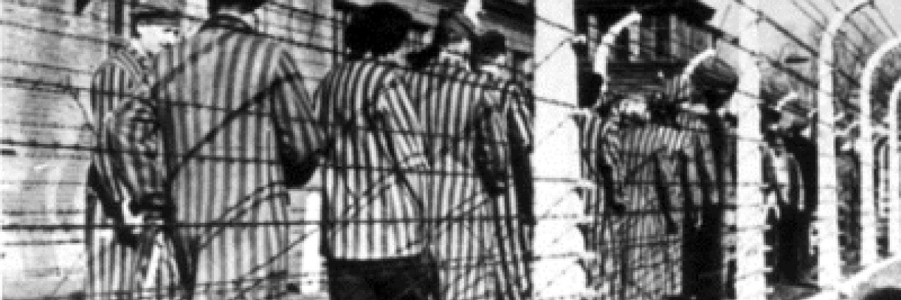 Photo from the Holocaust of Jews in a Concentration Camp