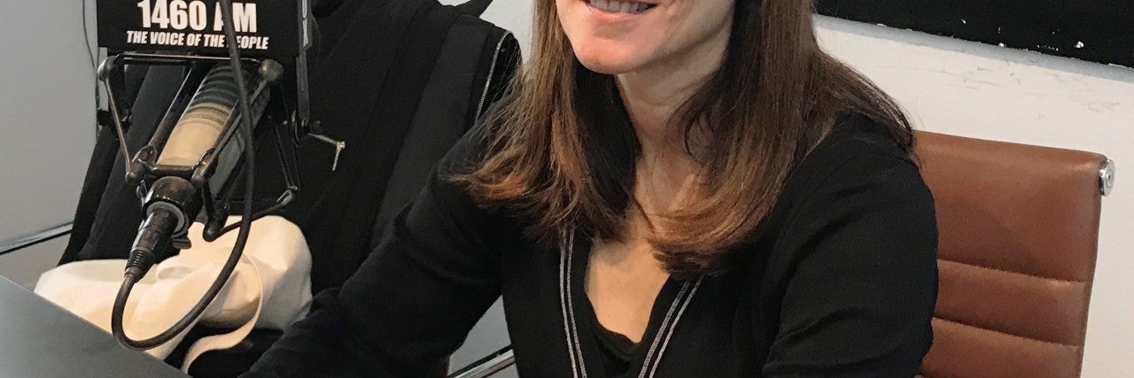 Photo of Liz Schonfeld appearing on AJC Live -  Jewish Film Festival Preview Show 