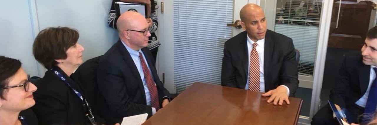 Photo of AJC NJ with Senator Cory Booker
