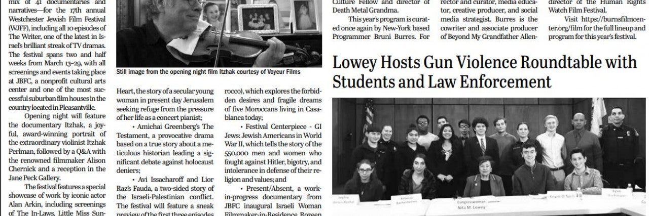Westchester Jewish Life - 17th Annual Westchester Jewish Film Festival 