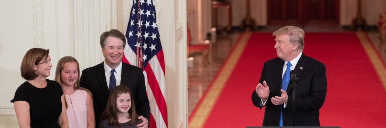 Photo of Judge Kavanaugh, his family, and President Trump