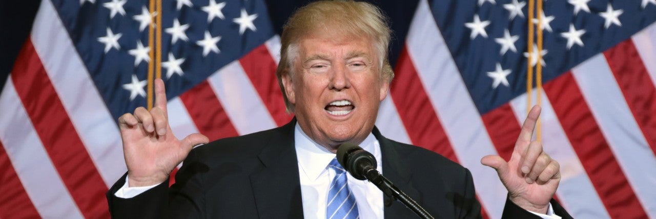 Photo of President Trump Speaking