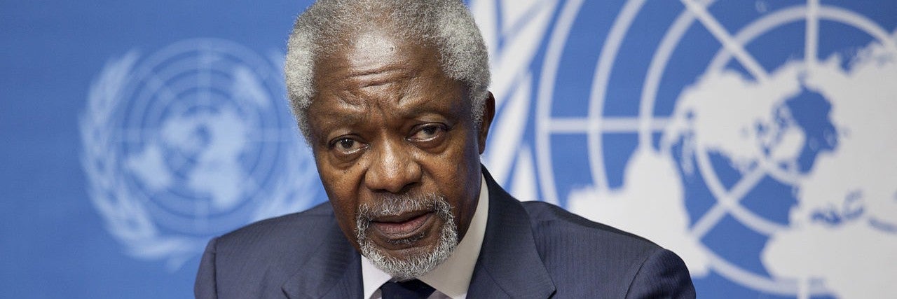 Photo of Kofi Annan at the UN