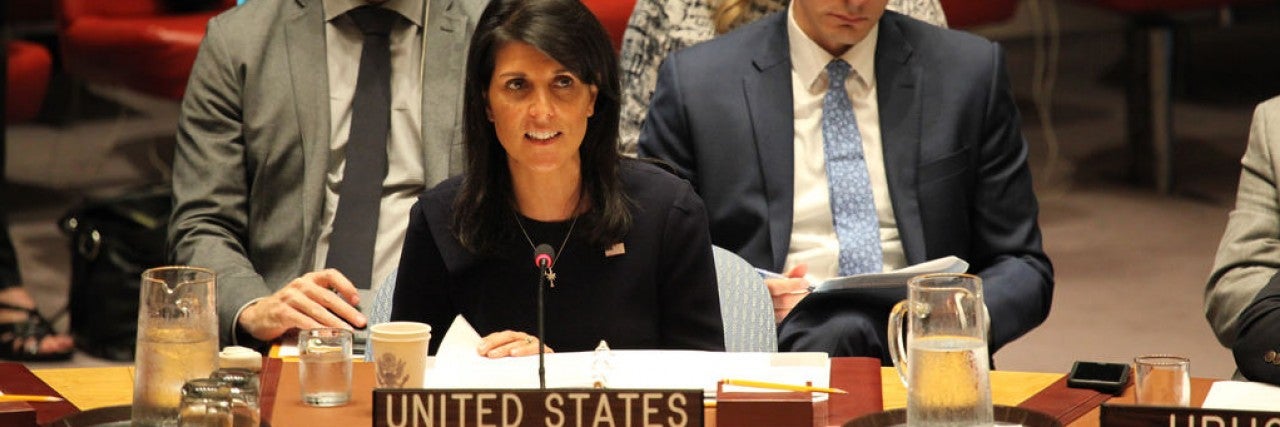 Nikki Haley representing the U.S. at the UN