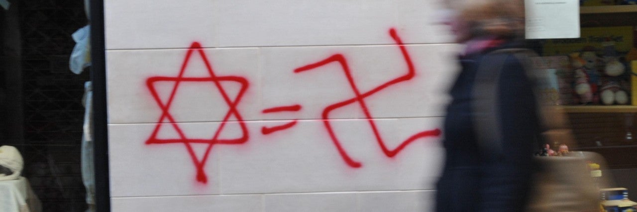 Image of swastika and Star of David