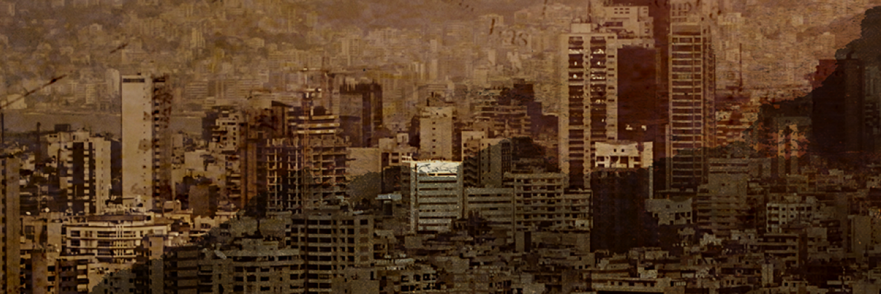 Zoomed in version of a cityscape