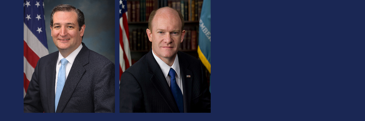 Senator Ted Cruz and Senator Chris Coons