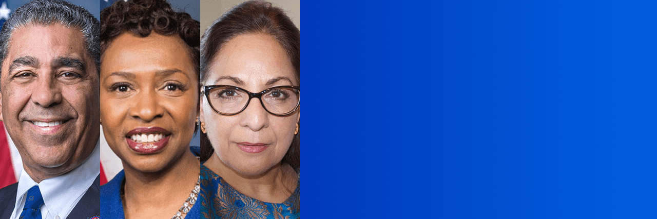 Congressman Adriano Espaillat, Congresswoman Yvette Clarke, Daisy Khan