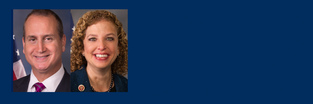 Congressman Mario Diaz-Balart (R-FL) and Congresswoman Debbie Wasserman Schultz (D-FL)