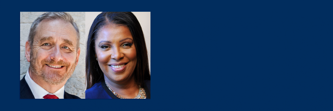 Attorney General Dave Yost of Ohio and Attorney General Letitia James of New York 