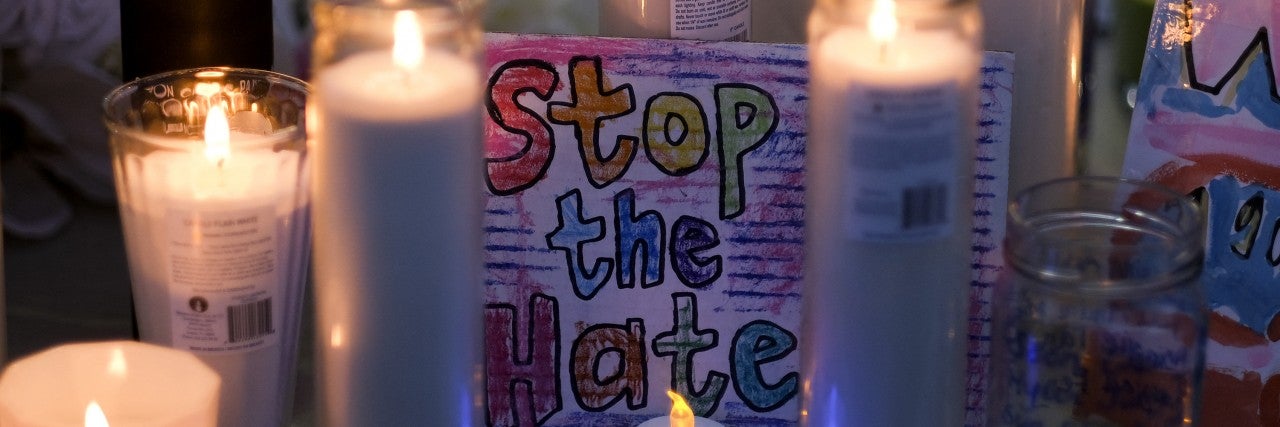 Stop the Hate vigil