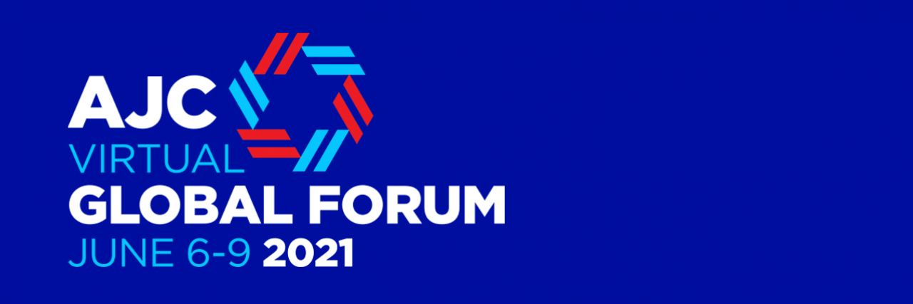 Graphic displaying AJC Virtual Global Forum Logo 2021
