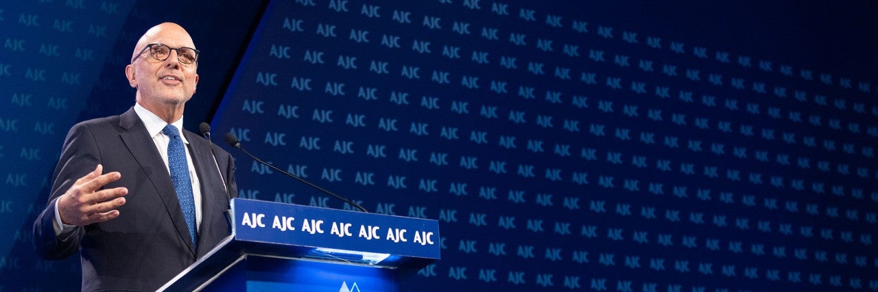 AJC CEO speaking at AJC Global Forum 2023