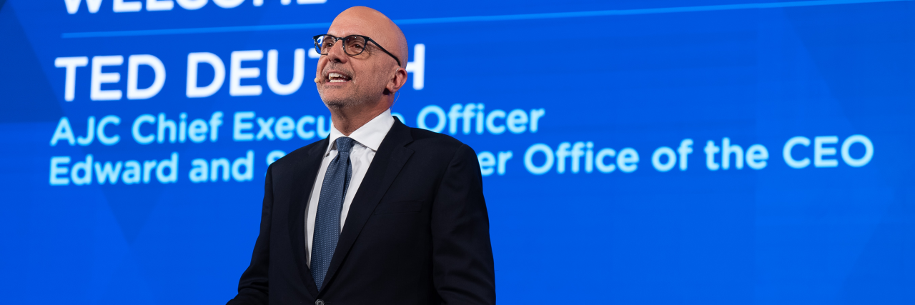AJC CEO Ted Deutch giving Opening Remarks at AJC Global Forum 2023