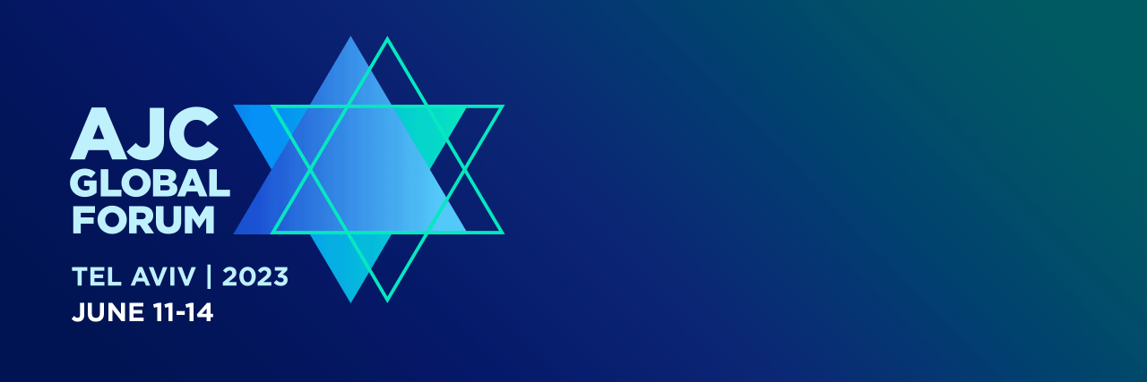 American Jewish Committee GloFo logo on blue background