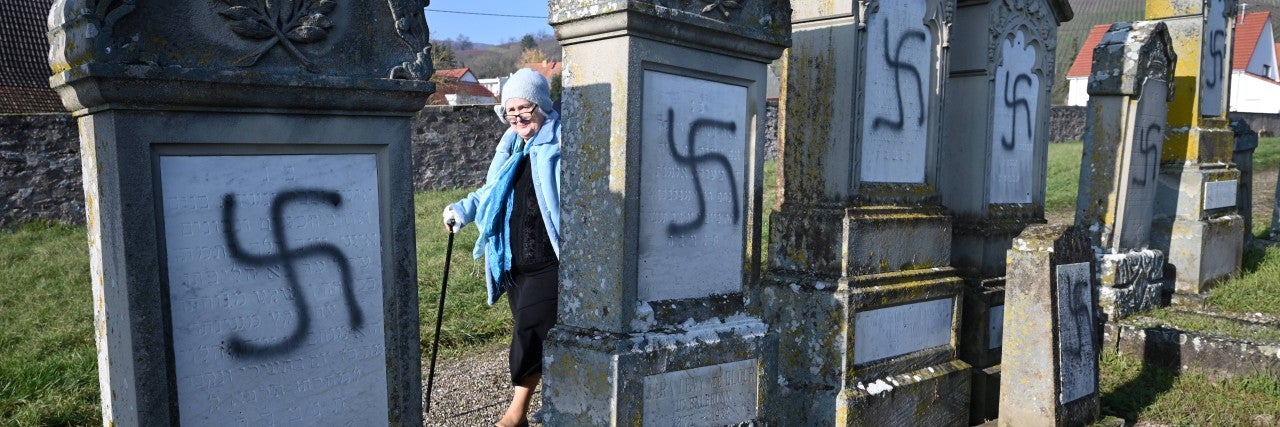 Jewish gravestones vandalized 