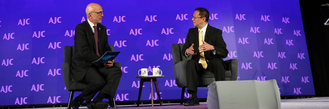 Ted Deutch and Santa Ono at AKC Global Forum 2024