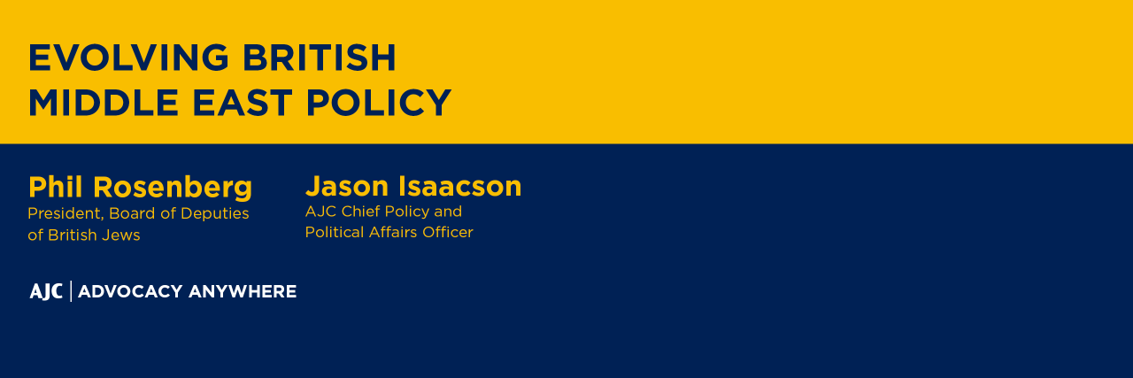 Evolving British Middle East Policy 