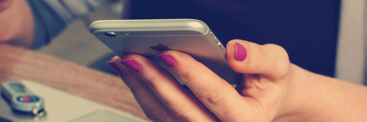 Person looking at their phone
