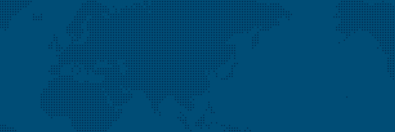 Map on blue background